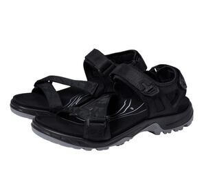 Ecco Men's Yucatan Coast Sandal US 11-11.5 EU 45 Black Leather Casual Sporty NIB